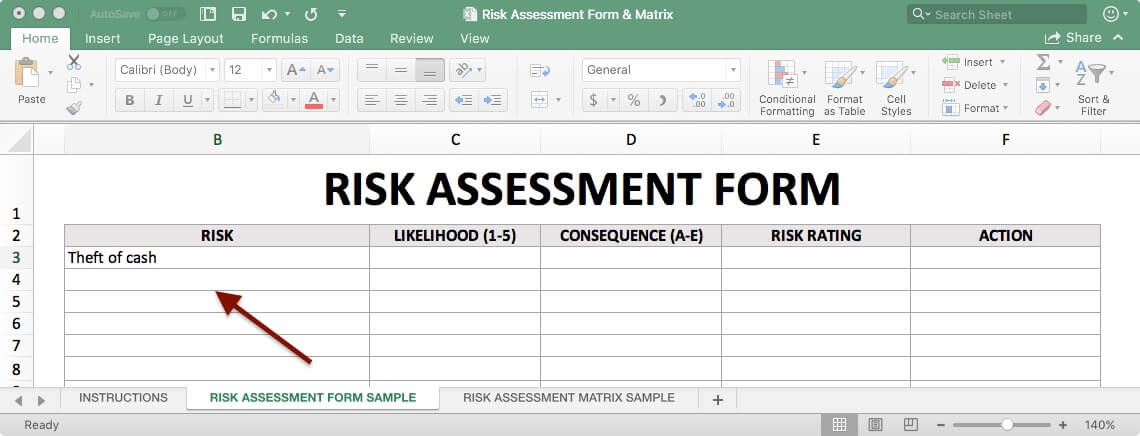 Credit Risk Assessment Template : Risk Assessment Matrix Template: Download Now | TeamGantt